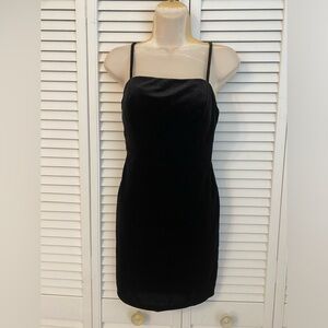 Midnight Doll Vtg 90s Y2K Velour Glitter Sparkle Slip Dress Vamp Witchy Costume